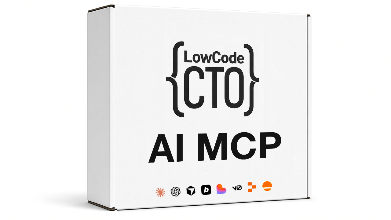 AI MCP software box. Low Code CTO, AI MCP.